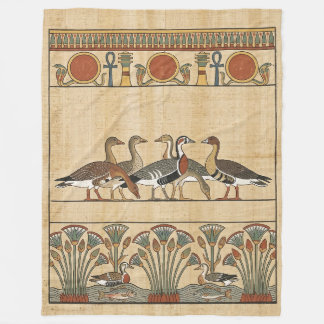 Cobertor De Velo Sacred Meidum Geese & Nile Lotus Ancient Egyptian