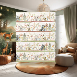 Cobertor De Velo Safari Lion Zebra Elephage Foliage Baby Boy