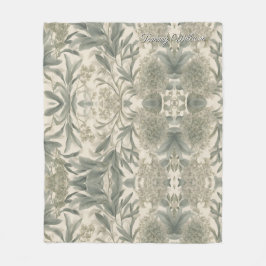 Cobertor De Velo Sage Green Floral Elegante