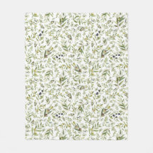 Sage Green Watercolor French Country Chic Olives