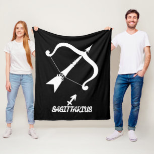 Cobertor De Velo Sagitário Silhouette Fleece Blanket