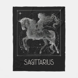 Cobertor De Velo Sagittarius Constelação Zodiac Fleece Blanket