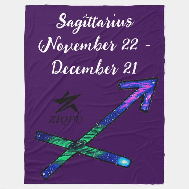 Cobertor De Velo Sagittarius Throw Blanket (Frente)