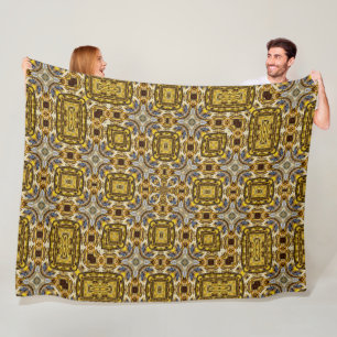 Cobertor De Velo Sagrado Mayan Dourado Topaz Pattern Quilt