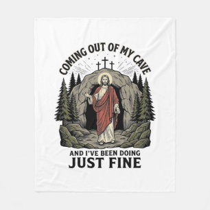 Cobertor De Velo Saindo da Minha Caverna Camisa Vintage Religiosa E
