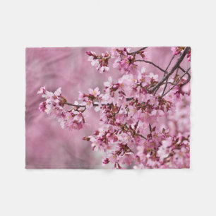 Cobertor De Velo Sakura Cherry Blossoms Pastel Pink Camadas