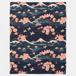 Cobertor De Velo Sakura Flor de Cerejeira Inspirada no Japão