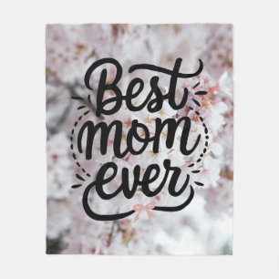 Cobertor De Velo Sakura Rosa Elegante Melhor Mãe do Mundo Dia das M