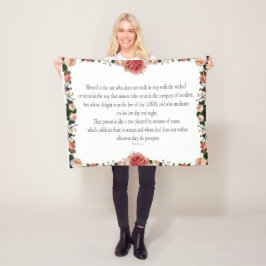 Cobertor De Velo Salm 1 com bordas de flores