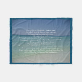 Cobertor De Velo Salmo 23 O Senhor é Meu Pastor