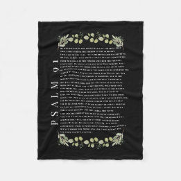 Cobertor De Velo Salmo 91 Folhas de Eucalipto Lindas