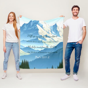 Cobertor De Velo Salmo Verso da bíblia 121:1-2