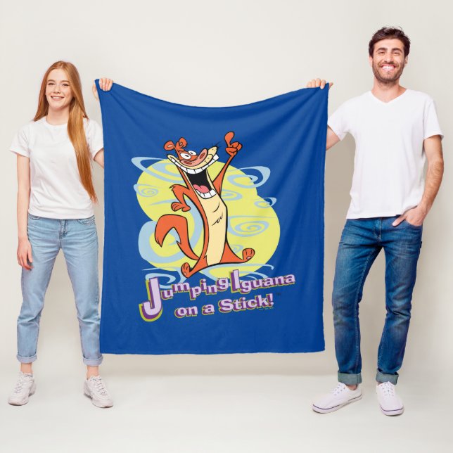 Cobertor De Velo Saltando Igauna em um Stick!™ (In Situ)
