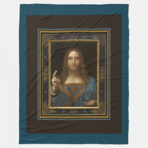 Cobertor De Velo Salvator Mundi c 1500 Leonardo da Vinci Arte Fino