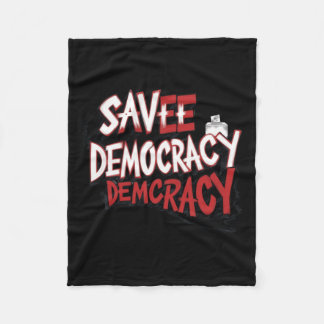 Cobertor De Velo Salve a Democracia. Adesivo