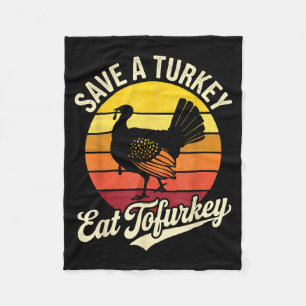Cobertor De Velo Salve Um Peru Coma Tofurky Ação de Graças Vegana 