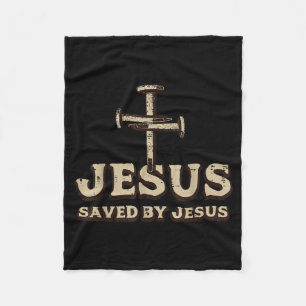 Cobertor De Velo Salvo pela Cruz de Jesus Cristão Religioso Deus Je