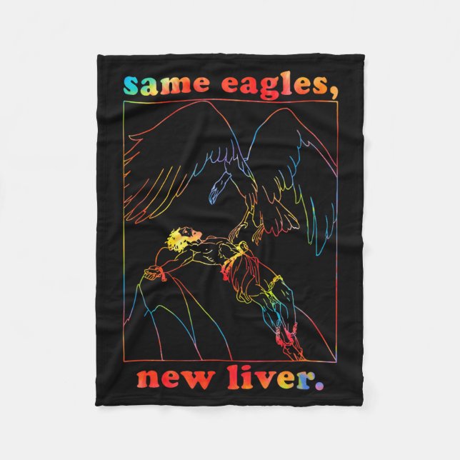 Cobertor De Velo Same Eagles New Liver Funny Apparel  (Frente)