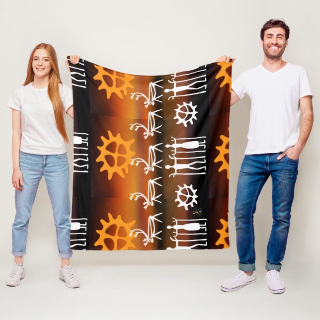 Cobertor De Velo Samisk inspiration samiska tecken (In Situ)