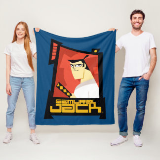 Cobertor De Velo Samurai Jack Sorria Gráfico de Quadro Futurístico