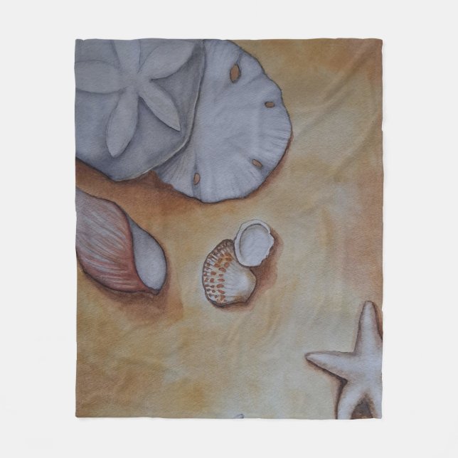 Cobertor De Velo Sandy Seashells (Frente)