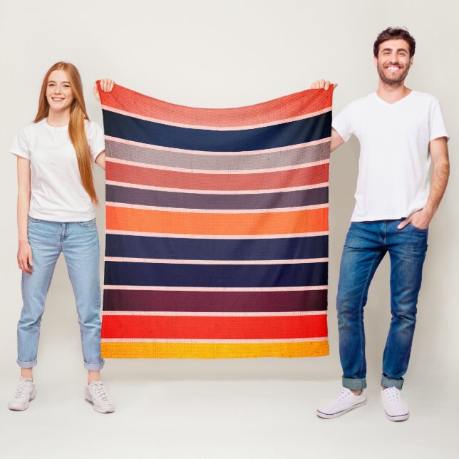 Cobertor De Velo Sangria Striped (In Situ)