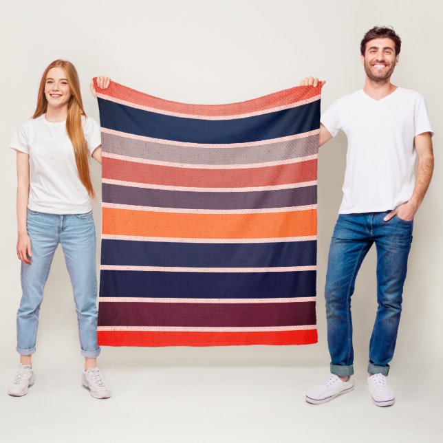 Cobertor De Velo Sangria Striped (In Situ)