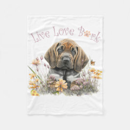 Cobertor De Velo Sangue Cachorro Mãe Floral