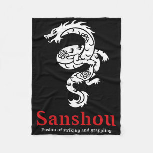 Cobertor De Velo Sanshou Dragão Sanda Boxe Chinês Artes Marciais _