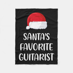 Cobertor De Velo Santas Favoritas Guitarista Diversão De Natal Gif