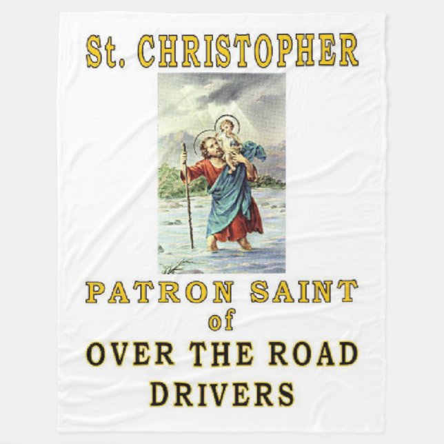COBERTOR DE VELO SANTO CHRISTOPHER (Frente)