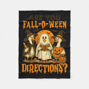 Cobertor De Velo são Direções Fall-o-ween Engraçadas Professora de 
