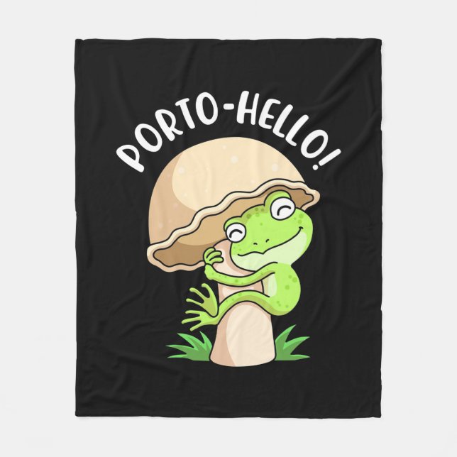 Cobertor De Velo Sapo E Cogumelo (Frente)