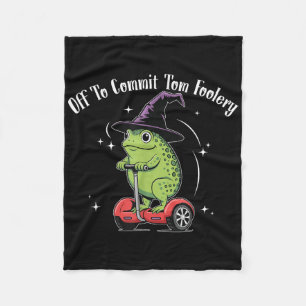 Cobertor De Velo Sapo Whimsical Para Cometer O Tom Foolery Para