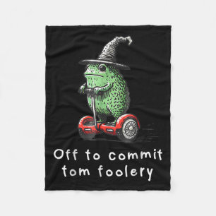 Cobertor De Velo Sapo Whimsical Para Cometer O Tom Foolery Para