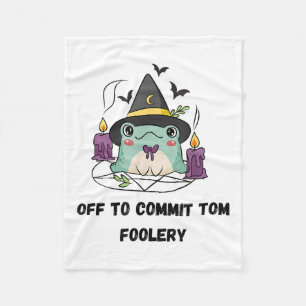 Cobertor De Velo Sapo Whimsical Para Cometer O Tom Foolery Para
