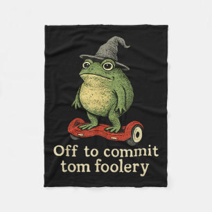 Cobertor De Velo Sapo Whimsical Para Cometer O Tom Foolery Para