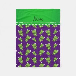 Cobertor De Velo Sapos roxos conhecidos personalizados
