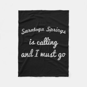 Cobertor De Velo Saratoga Springs Ny Nova York Viagem Divertida par