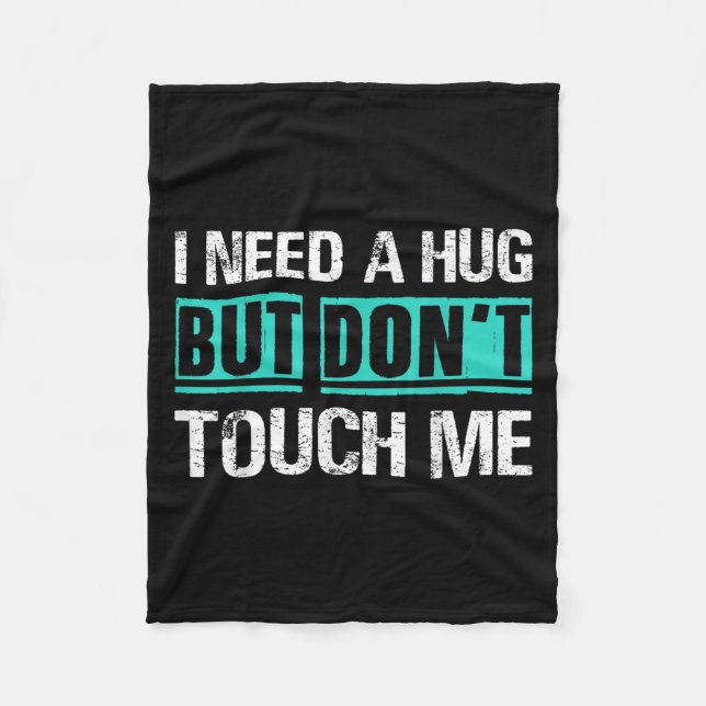 Cobertor De Velo Sarcastic Quotes And Introverts Men Women Tees. I  (Frente)