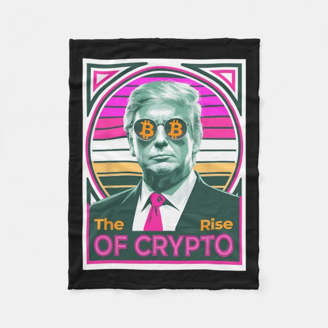 Cobertor De Velo Sarcastic Trump Elevação De Crypto Bitmoney King T (Frente)