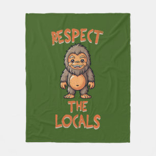 Cobertor De Velo Sasquatch Respeita T-shirt, Bigfoot, Pacific NW