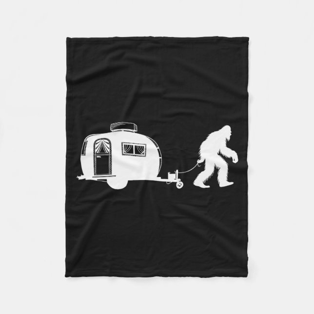 Cobertor De Velo Sasquatch Rv Motorhome Camng Bigfoot Campervan Fun (Frente)