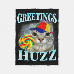 Cobertor De Velo Saudações Huzz Meme de Gíria Divertido Geração Z G