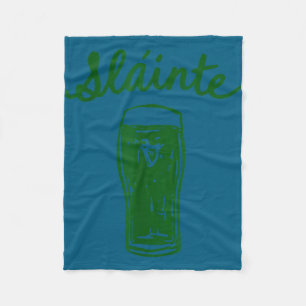 Cobertor De Velo Saúde brinde gaélico script pub irlandês aplausos 