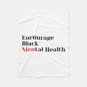 Cobertor De Velo Saúde mental negra Sensibilização para a saúde men