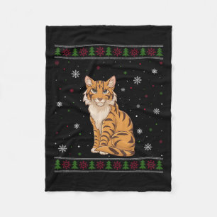 Cobertor De Velo Savannah Cat Sweet Men Mulheres Crianças Xmas