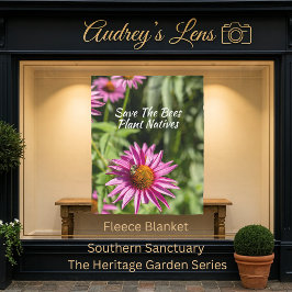 Cobertor De Velo Save The Bees Plant Natives Floral