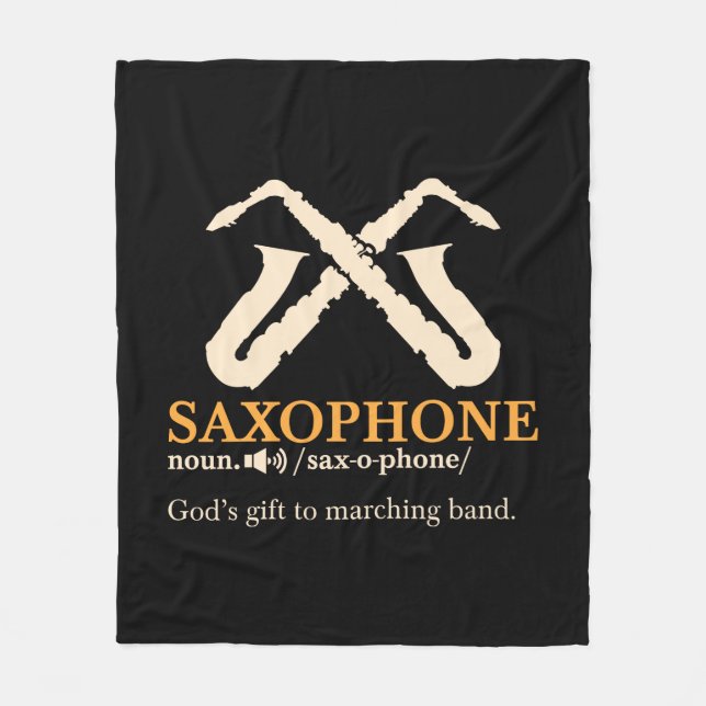 Cobertor De Velo Saxofone - Definição Saxofônica (Frente)