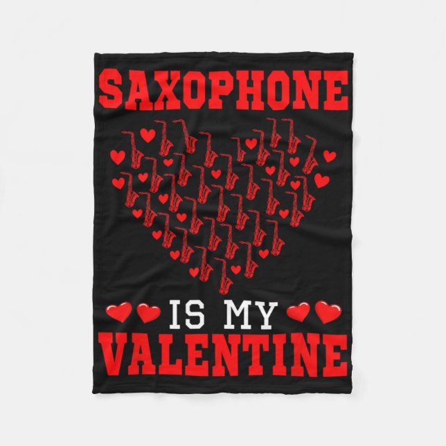 Cobertor De Velo Saxofone é Meu Instrumento de Equipe de Valentim F (Frente)